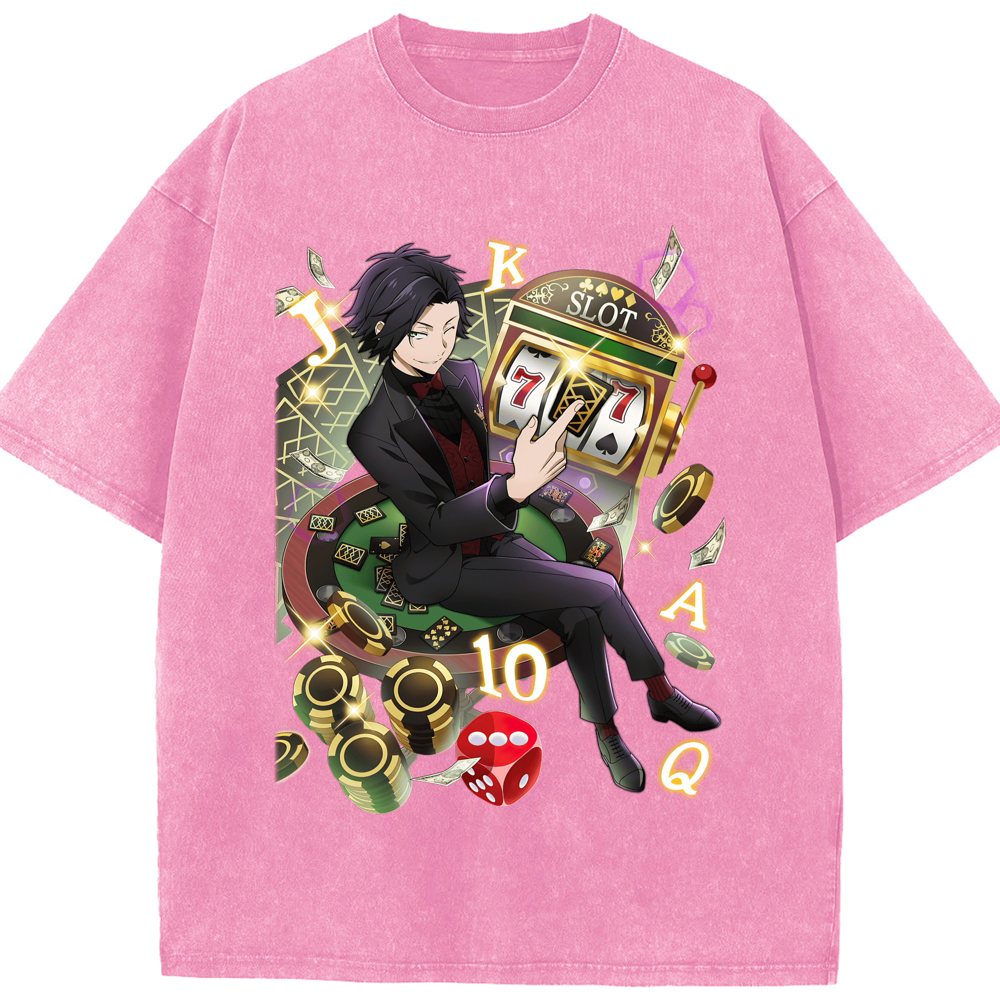 （画像用） 文豪ストレイドッグス Bungo Stray Dogs 綿100% ヴィンテージ風 半袖Tシャツ（フロントプリント）